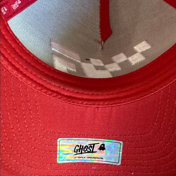 Ghost Red Racing Logo Cap with Emblem - Picture 4 of 7